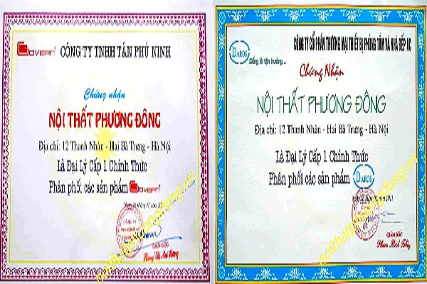 Giấy chứng nhận đại lý